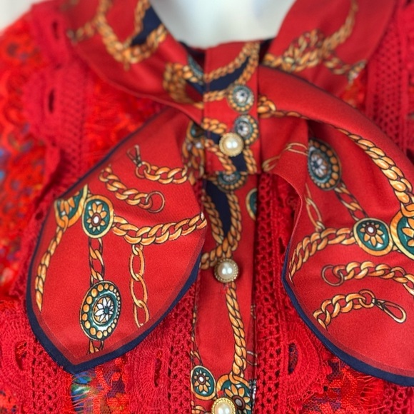 Unbranded Vibrant Floral Long Sleeve Dress Size Small.  C44 - Picture 2 of 16